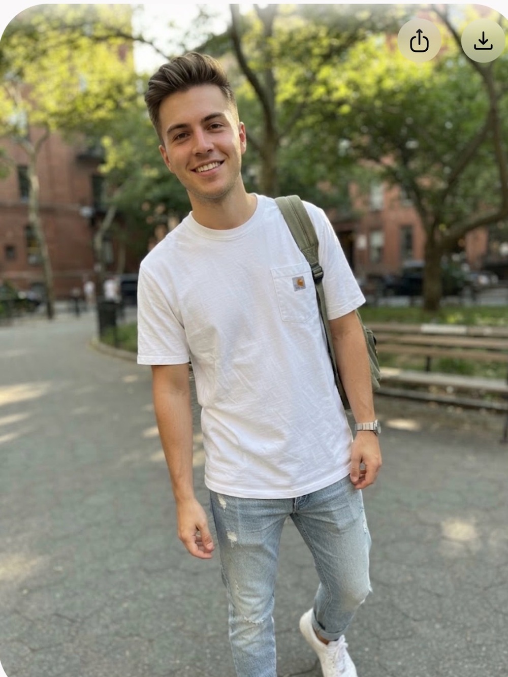 Carhartt White Short-Sleeve Pocket Tee